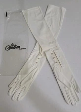 Vintage Stetson Ivory Nylon Dress Gloves 1950s 60s NOS Original Packaging