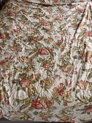 Pottery Barn Katherine Peony Rare Duvet Cover  Cotton King Size Plus One Sham