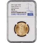2021 American Gold Eagle 1/2 oz — photo from another recent sale
