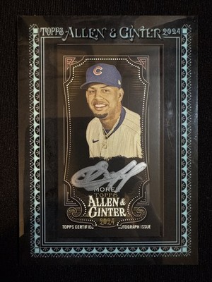 2024 Allen And Ginter Christopher Morel Mini Framed Silver Autograph 7/10 Cubs