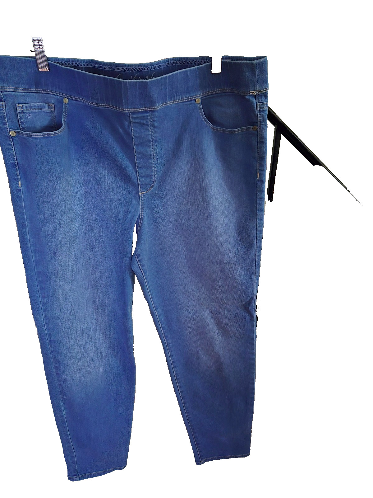 Size 18 Blue Pull On Stretch Slim Leg