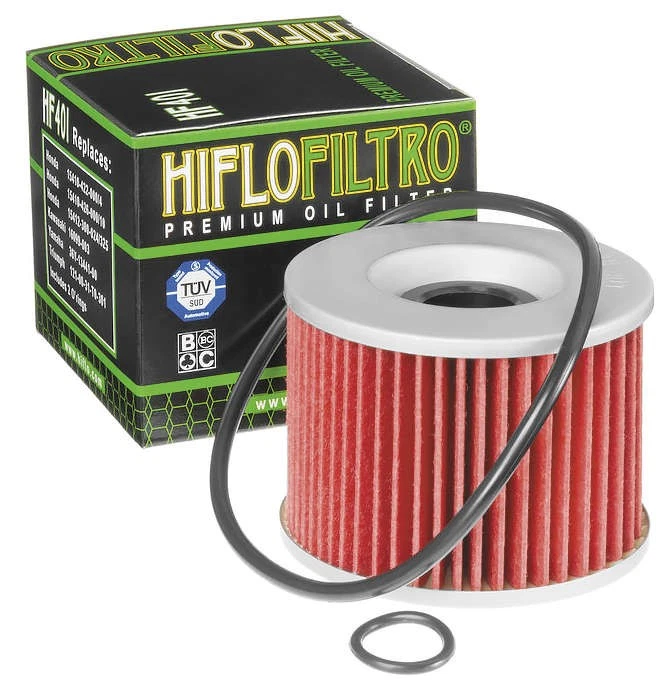 Filtro de aceite HiFloFiltro HF401 para 70-12 Triumph Kawasaki Honda Yamaha Foto 2 de 4