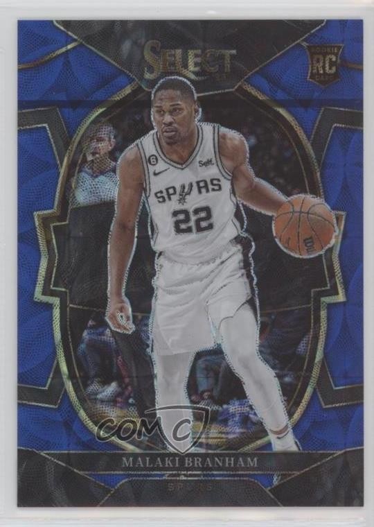 2022-23 Panini Select Concourse Blue Scope Prizm 63/249 Malaki Branham #95 z6j