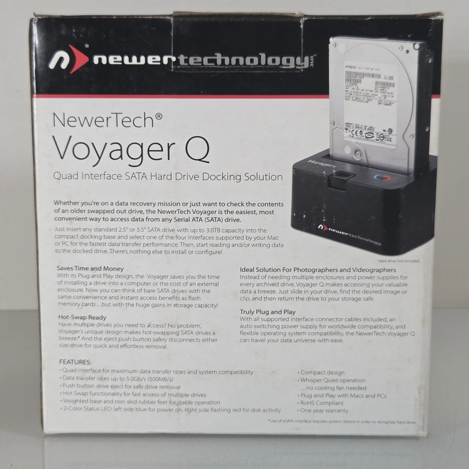 Newertech Voyager Q SATA Drive Dock Docking Station External HD technology - Image 2 of 4