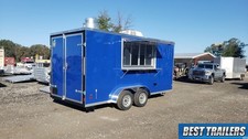 7x16 enclosed concession vending trailer finsiehd w sinks window ac electrical