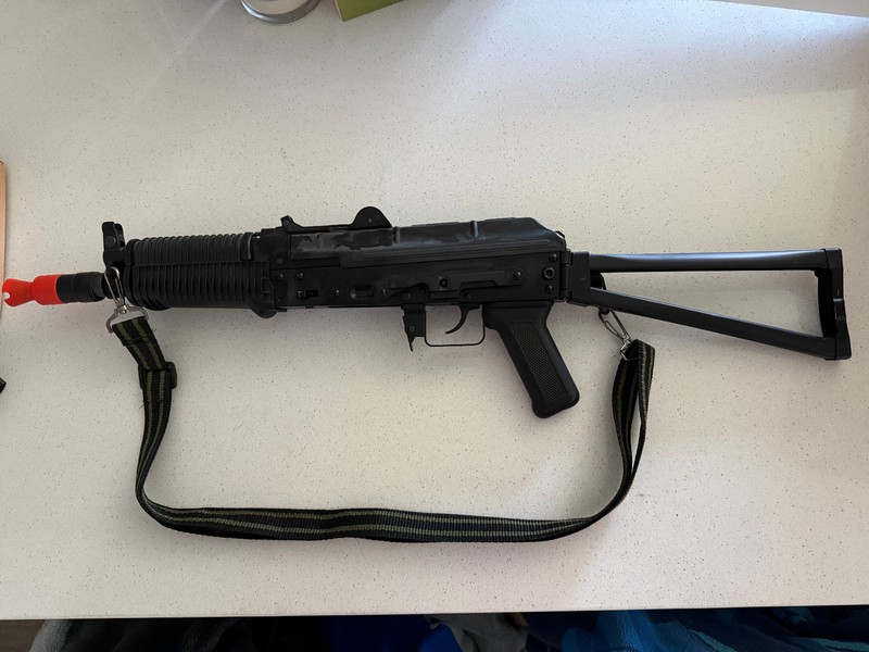 AK-74U Well Metal AK74U Gas Blowback Airsoft Rifle Gun Folding Stock G74 EXTR