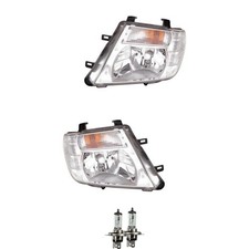 Halogen Scheinwerfer Set H4 für Nissan Pathfinder III inklusive Lampen