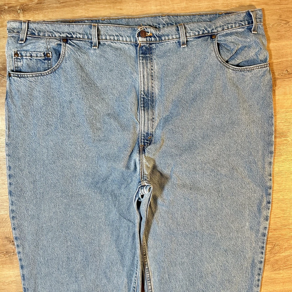 Pantalones de mezclilla vintage Levis 545 para hombre 50 x 32 calce suelto lengüeta de cobre rectos años 90 Y2K Foto 3 de 4