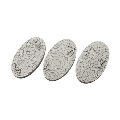 Micro Art Mini Base Trench 75mm Wasteland - Oval Bases Pack New