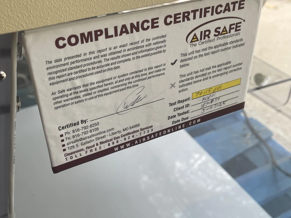 AirClean Systems 600 PCR Workstation AC632LFUVC 110V 60Hz Model 300 Controller - Image 4 of 4