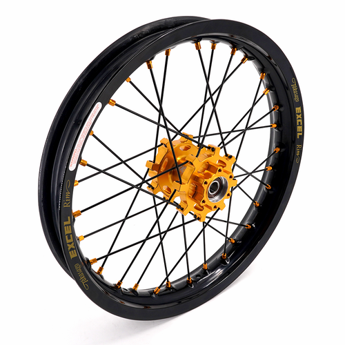 KKE 19/16" Wheels Takasago EXCEL Rims For SurRon Light Bee-X 2019-2025 Gold Hub - Picture 6 of 15