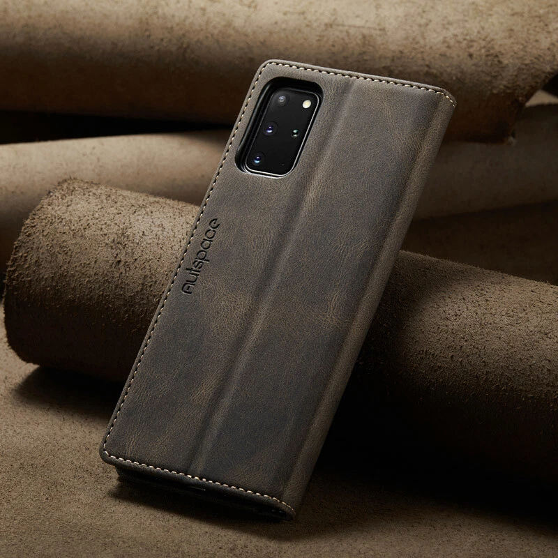 Slim Leather Case for Samsung S22+/S21/S20+ FE Ultra Magnetic Flip Wallet Cover - Image 4 of 4