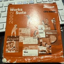 Microsoft Works Suite 2002 five disc set