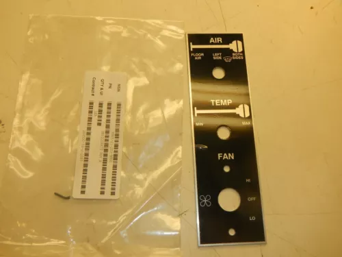 HEATER CONTROL DEFROST FLOOR INSTRUCTION PLATE DATA HMMWV M998 HUMVEE