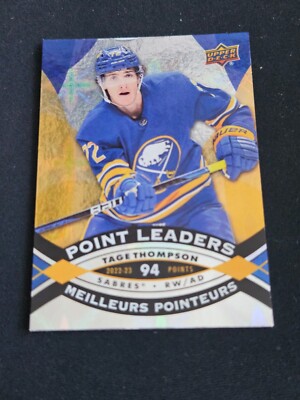 2023-24 UD Tim Hortons Collector's Series TAGE THOMPSON PL-9 Points Leader