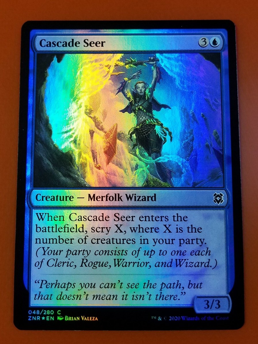 1x Cascade Seer | FOIL | Zendikar Rising | MTG Magic Cards | eBay