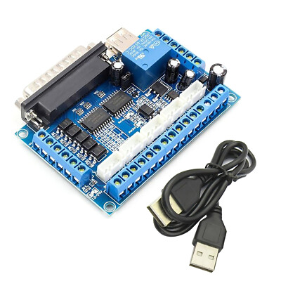 1* 5 Axis CNC Interface Adapter Breakout Board For Stepper Motor Driver Mach3
