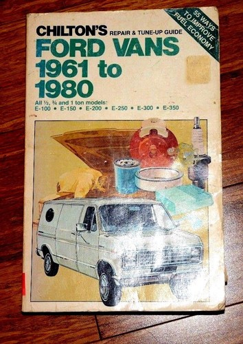 CHILTON REPAIR & TUNE UP MANUAL FORD VANS 1961 to 1980