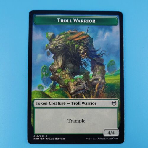 2021 MTG Kaldheim (KHM) #016 Troll Warrior Token Creature - non-foil, Light Play