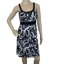 Vintage Wrapper Y2K Babydoll Dress Sz XL Stretch Mod Sleeveless Travel Vacation