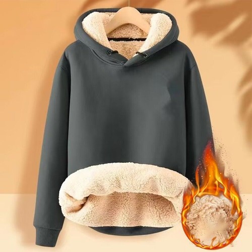 Men's Plain Sweatshirt Pullover Stylish Fleece Lined Jumper Casual Top Hoodie