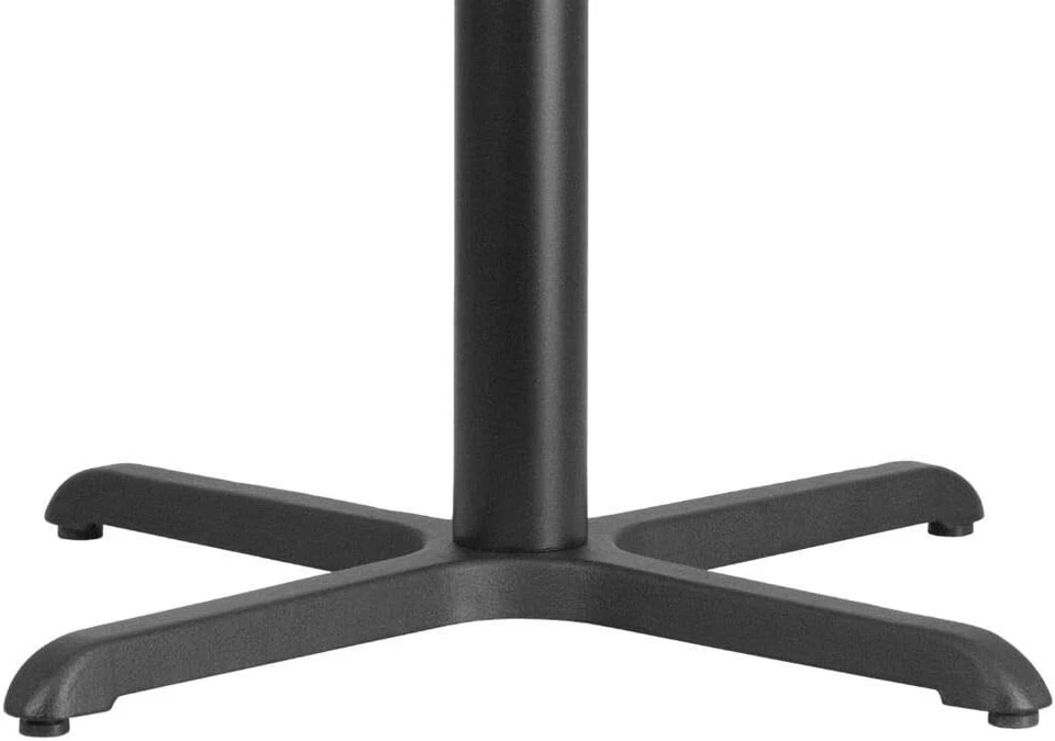 Mesa de restaurante de 30"" x 30"" base X con 3"" de diámetro Columna Altura Mesa Foto 4 de 4
