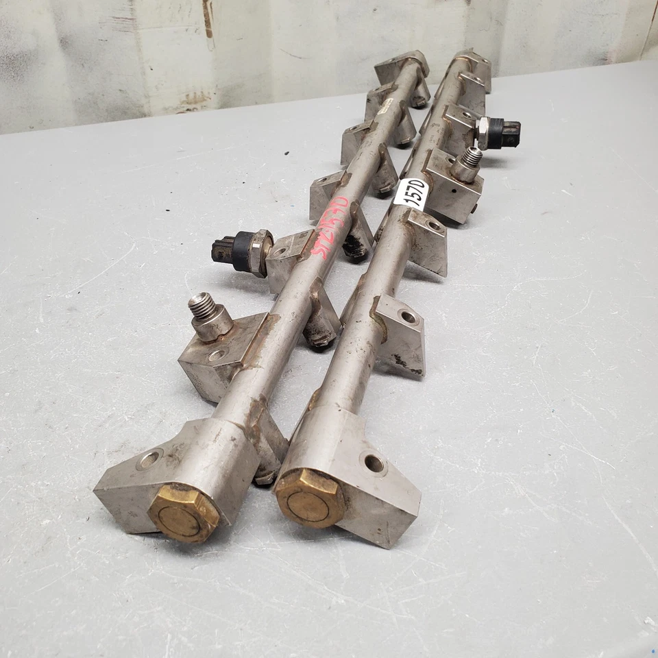 BMW 760Li 2004-2008 6,0 V12 conjunto de rieles de combustible para conductor y pasajero Foto 3 de 4