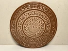 Vintage FRANKOMA Pottery Sequoyah Cherokee Alphabet Hot Plate Trivet 6.25”