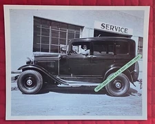 Found 8X10 PHOTO of Old Gas Service Station Car
