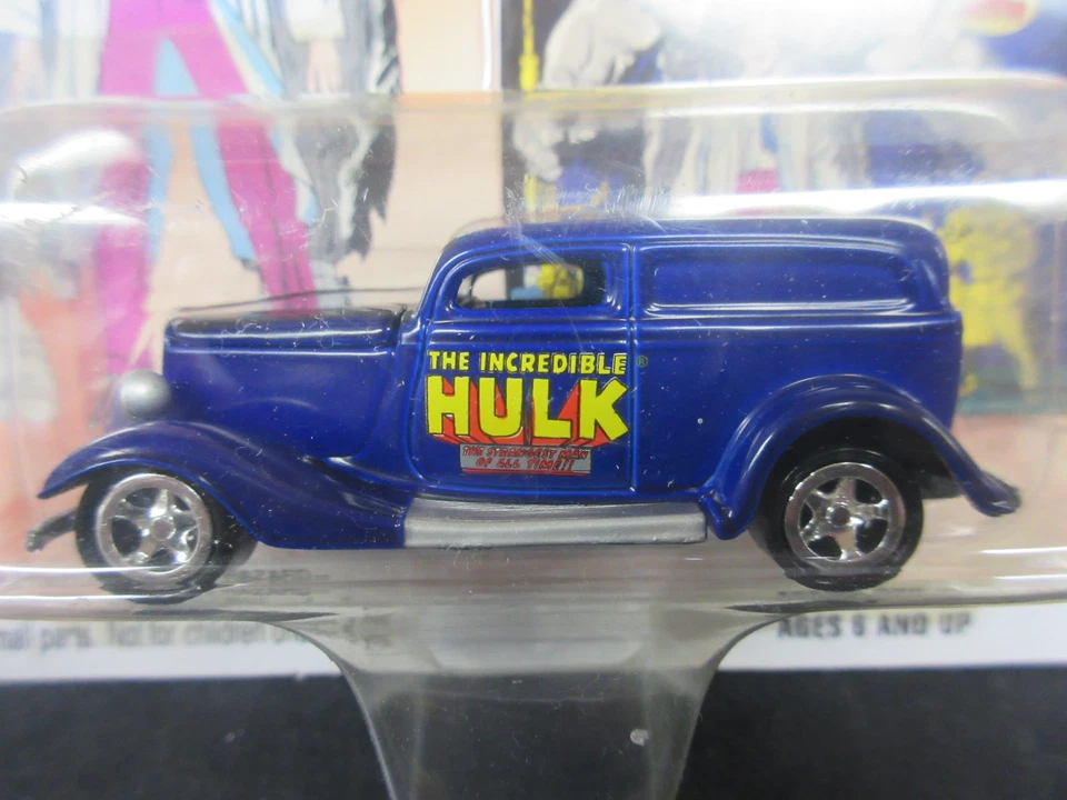 Johnny Lightning The Incredible Hulk  -- 1/64th scale # 7 '33 Ford Delivery - Image 2 of 2