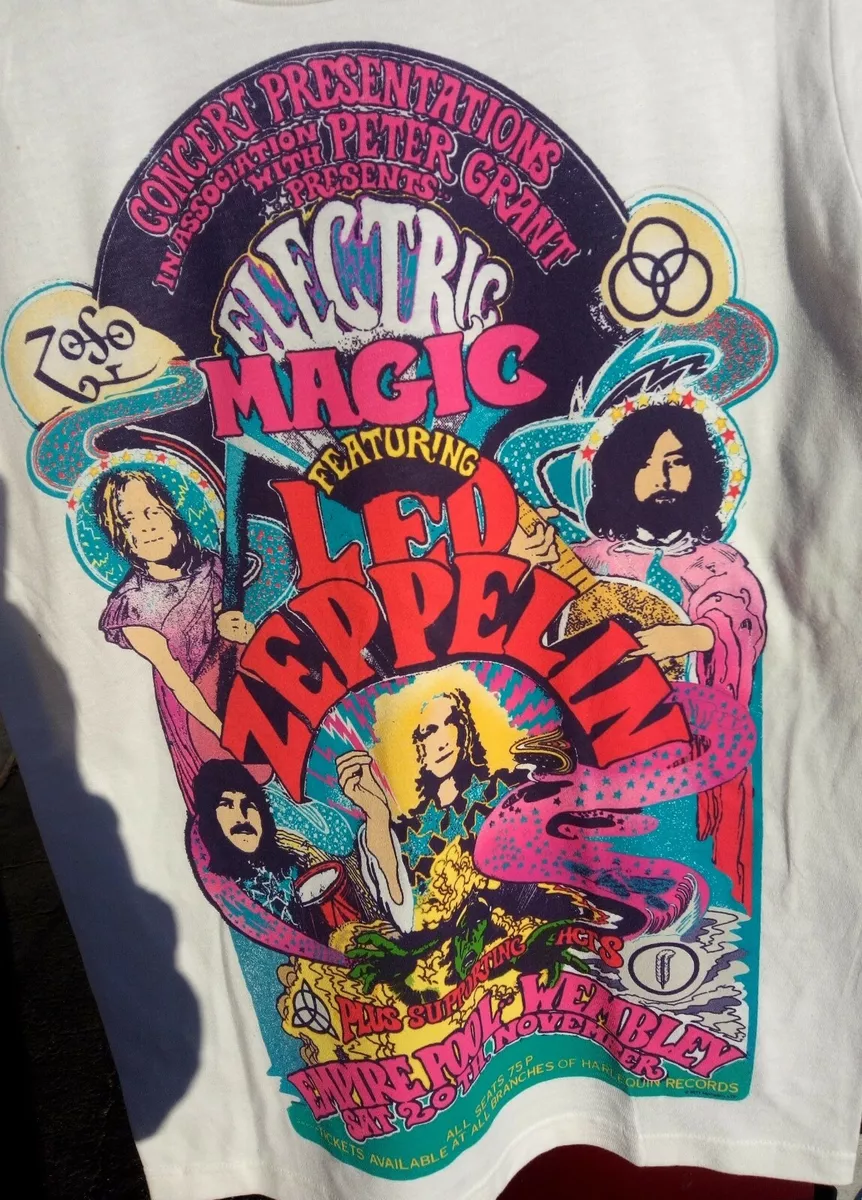 Led zeppelin electric magic t shirt hot sale