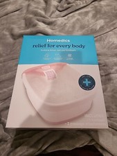 Homedics Bubble Bliss Deluxe Foot Bath Heated Massaging Foot Spa Pink NEW