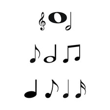 Music Notes Stickers 10 Pack Musical Decals