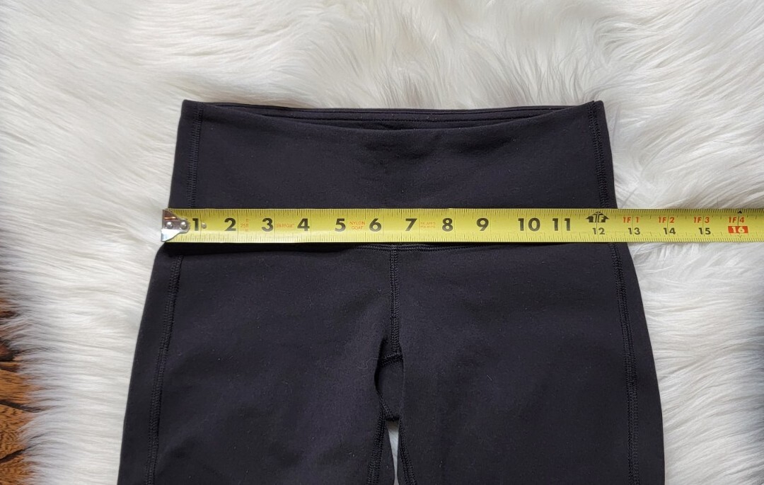 Lululemon High Times Solid Black Mesh Leggings Wo… - image 7