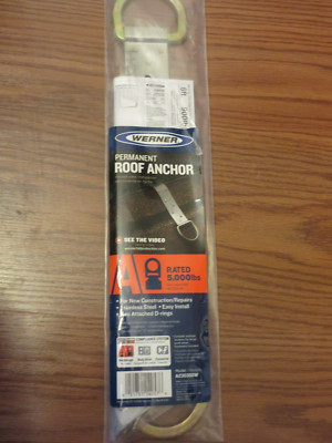 Werner A220300 Roof Anchor Permanent Double D - Ring New