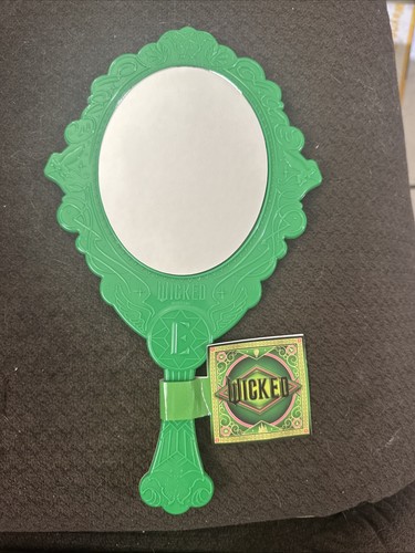 WICKED NEW Target Bullseye One Two-Sided Vanity Mirror Glinda Elphaba Green Pink - Picture 2 of 5