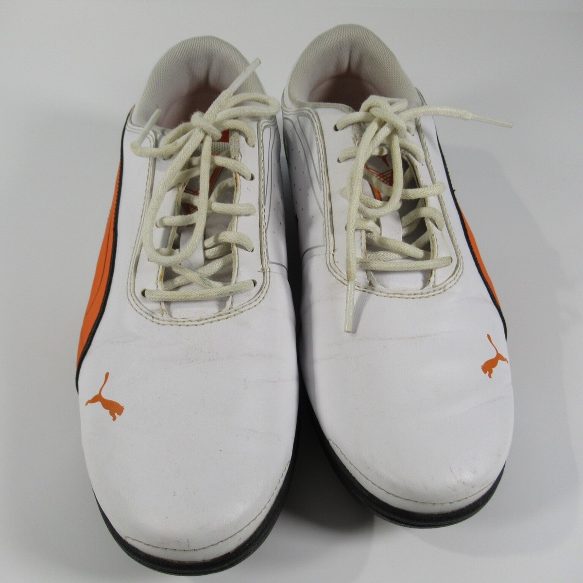 Puma Youth Super Cell Fusion Ice Jr Golf Shoe EU 38 White Orange