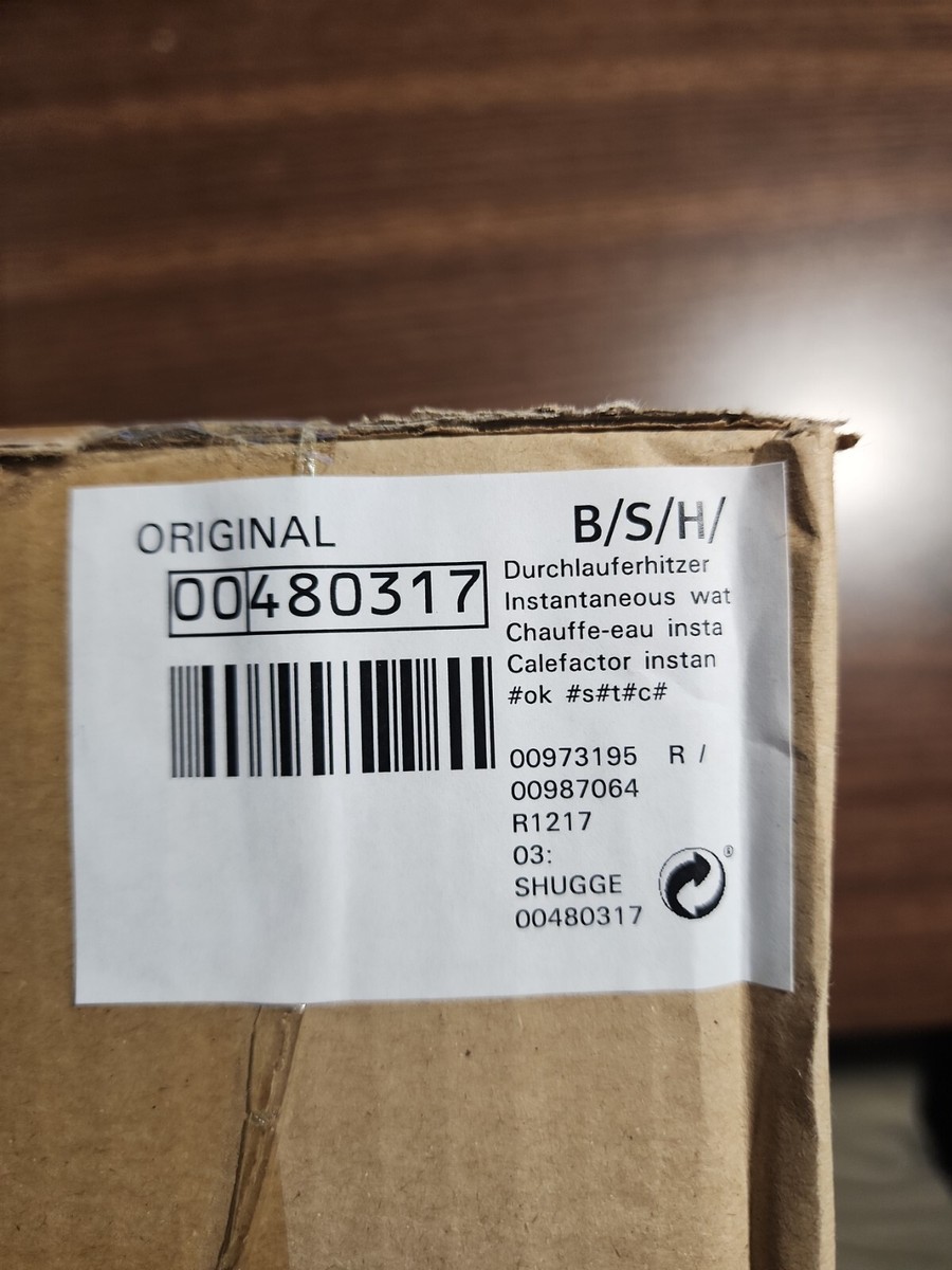 Bosch Heizelement 00480317 – Original-Ersatz Für Geschirrspüler