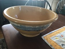 Beautiful Large Antique Mochaware Bowl