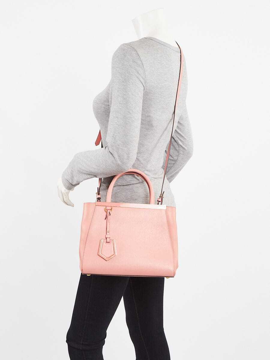 FENDI トートバッグ 8BH253【ランク:A】 Fendi Pink Leather Petite Sac 2jours Elite Tote Bag 8BH253