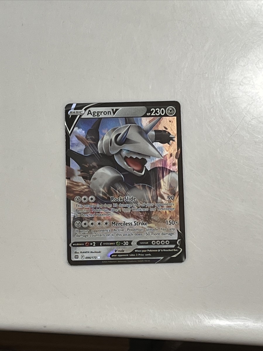 Pokémon TCG Aggron V Sword & Shield: Brilliant Stars 096/172 Holo Ultra Rare