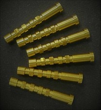 Brass 100 Grain Inserts for Gold Tip Carbon Arrows .246" Inside Diameter 6 pk
