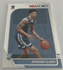 2019-20 Panini NBA Hoops Basketball Brandon Clarke Memphis Grizzlies Rookie #217