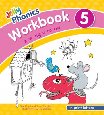 Jolly Phonics Workbook 5: in Print Letters (American En - Paperback / softback N