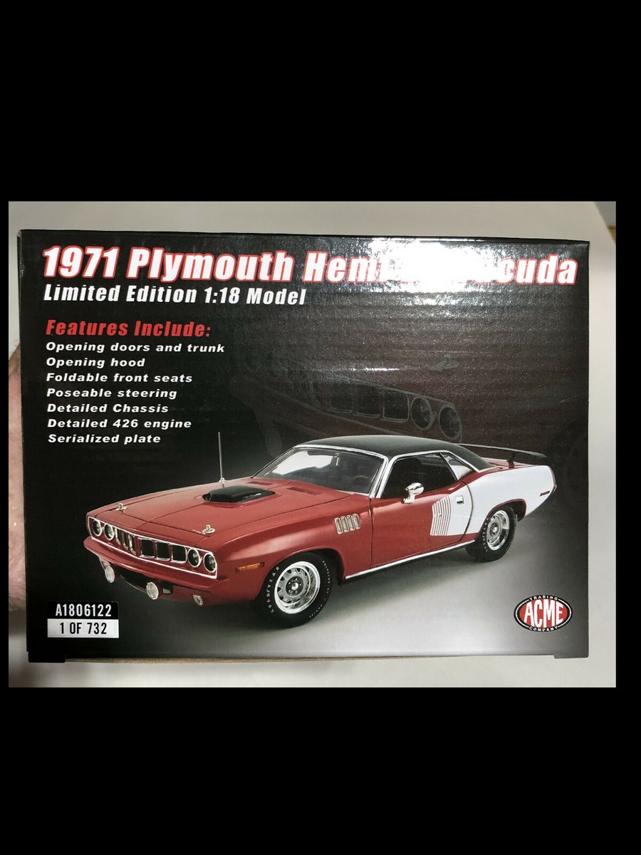 Plymouth 'cuda concept car 1/18ブラック稀少品 1/18 Highway 61 John Wick Chapter 4 (2023 Movie) 1971
