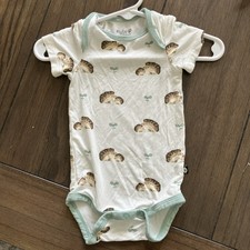 Kyte Baby 0-3m Hedgehog Print Bamboo Bodysuit