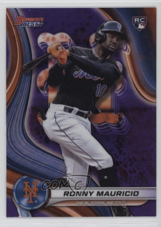 2024 Bowman's Best Purple Refractor 12/250 Ronny Mauricio #41 0m89