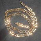 *14K Gold Plated 20" MARINER CHAIN **MADE IN ITALY HIGHEST QUALITY** 7mm! FF15 — photo 1
