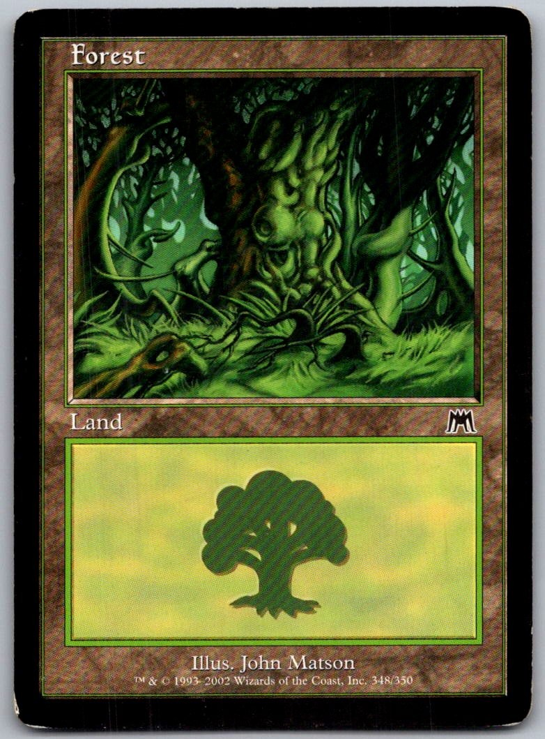 Forest (348) 348 Land Onslaught Magic: The Gathering Lightly Played