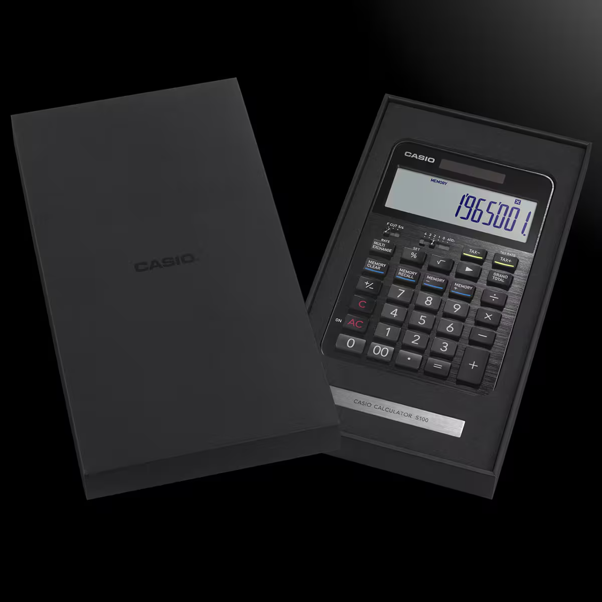 CASIO S100X-BU 12-Digit Premium Desk Calculator Navy Blue Made in